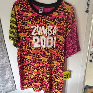 Zumba Fitness Kids Graphic Tee - Pink and Yellow